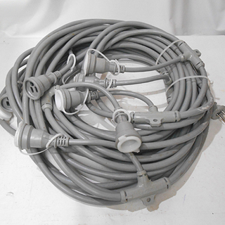 保管未使用 HASEGAWA/長谷川製作所 軽量横引用電源ケーブル ESTC-30M-353-6 30m