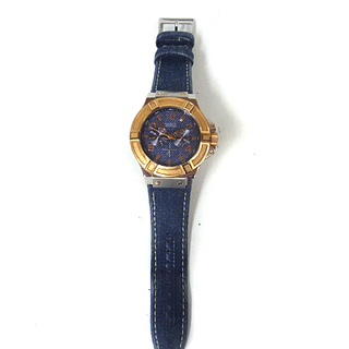 GUESS/ゲス リガー メンズ腕時計 クォーツ W0040G6 デニムベルト