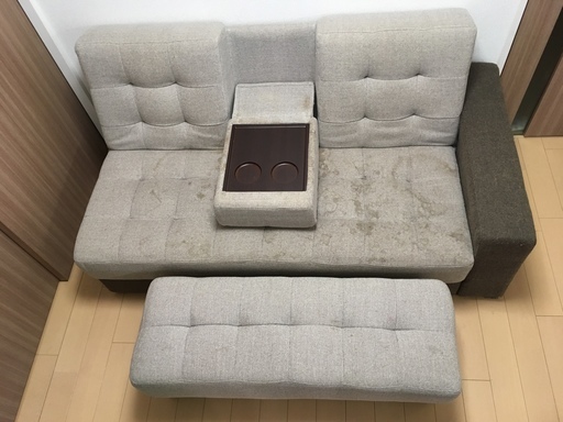 ニトリ ソファーベッド 引き出し 収納テーブル オットマン付き Sys つくばのソファの中古あげます 譲ります ジモティーで不用品の処分