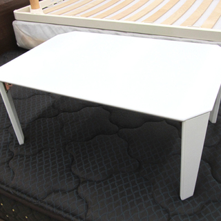 折りたたみテーブル ローテーブル ホワイト 幅75cm ちゃぶ台...