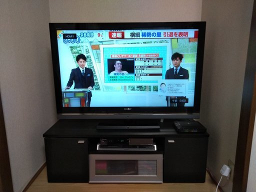 ＳＯＮＹ　BRAVIA　４６インチ　ＫＤＬ‐４６Ｖ５　ＤＶＤデッキ　テレビ台