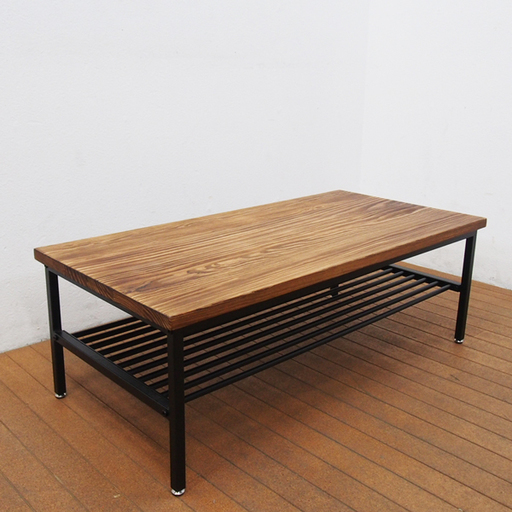 【美品】エア・リゾームインテリア ローテーブル おしゃれ 木製 リビングテーブル センターテーブル ヴィンテージ (AA56)