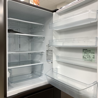 終了】J38【 動作確認 クリーニング済 】TOSHIBA 東芝 冷凍冷蔵庫 363L 