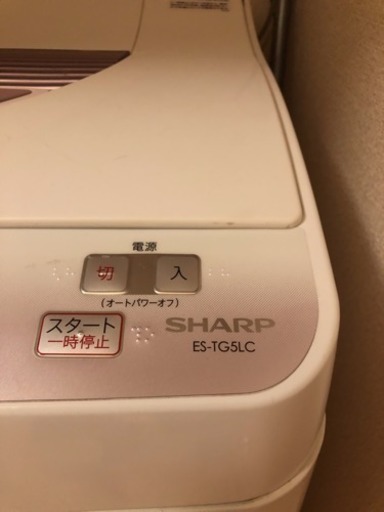 値下！SHARP 洗濯機 5.5kg ES-TG5LC-P