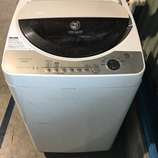 【 中古2007年製 】シャープ全自動電気洗濯機