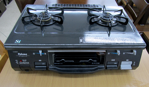 パロマ 都市ガス ガステーブル ガスレンジ フラットトップ 右強火 IC-800B-1R 2013年製