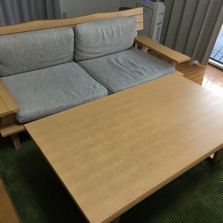 ニトリ ウッドソファ ローテーブル