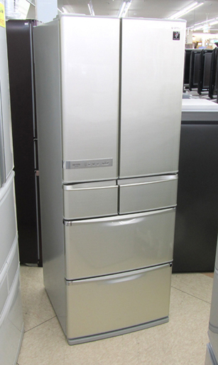 シャープ 大容量 コンパクト 440L フレンチドア 6ドア プラズマ