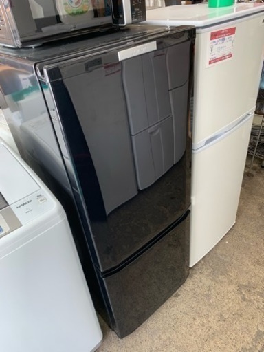 2016年 MITSUBISHI 単身用 2ドア冷蔵庫 ブラック