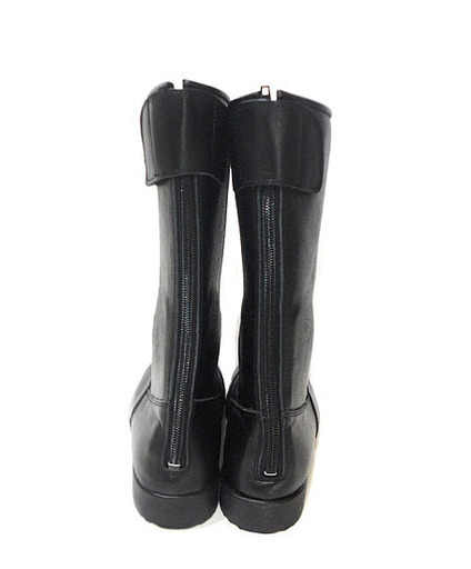 未使用 SKY RIDING BOOTS レディースライディングブーツ 本革 23cm 黒