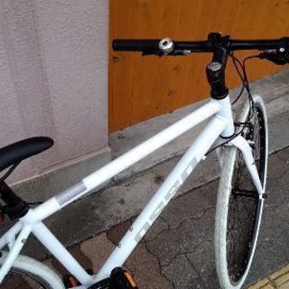 美品☆OSSO[オッソ]USUAL[ユージェル]700c クロスバイク アルミ/7speed/マットホワイト