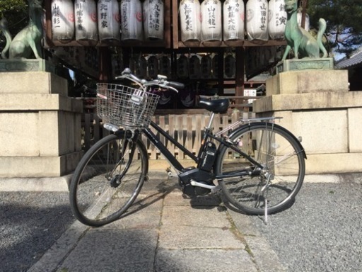 【京の楽チャリ】2019第２弾　PAS CITY-SリチウムＬスーパー（黒）電動アシスト自転車レンタル専門店にて使用しているので安心して乗ってもらえると思います