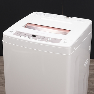 ☆洗濯機 AQUA AQW-KS60B (P) 6.0㎏ ピンク Laundry compact 2014年製 中古 （