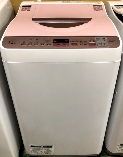 【送料無料・設置無料サービス有り】洗濯機 2016年製 SHARP ES-TX5A-P 中古