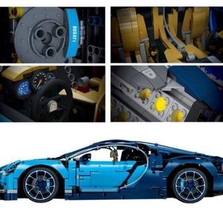 【日本在庫有り 即納】箱入り レゴ テクニック 互換品 ブガッティ シロン 42083 スーパーカー ブルー Lepin 4031pcs