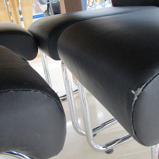 Crastina/クラスティーナ ダイニングセット イス4脚 ガラス天板 ブラック 