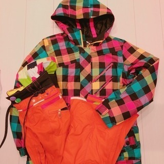 スノーボードウェア一式レディース7点セットおまけつき