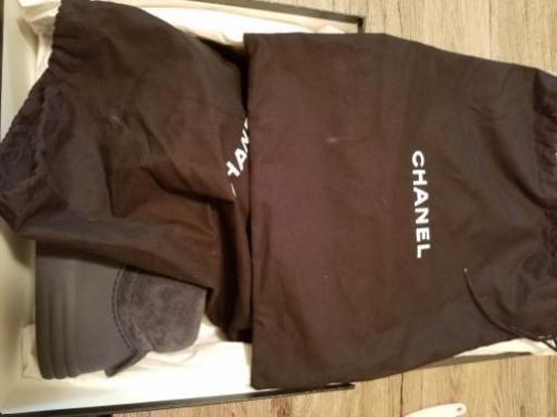 CHANEL ベロアスニーカー メンズサイズ