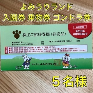 6月30日まで！ よみうりランド 入園券 のりもの券 ゴンドラ券...