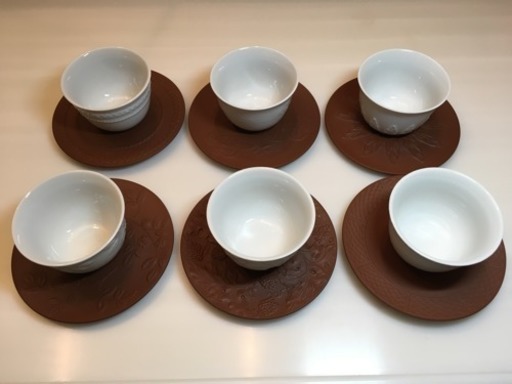 新品❗️マイセンレリーフ煎茶器 6客セット〈箱入り〉