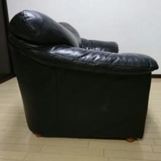 モードインカーサ 黒革 ソファ 