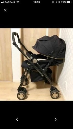 アップリカ，ソラリア，オート4輪＆ハイシートベビーカー/カーキブラック