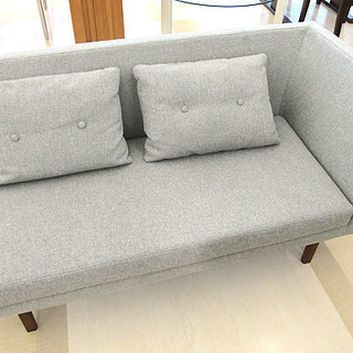 札幌市/清田区 unico/ウニコ ダイニングセット NORD/ノルド ダイニングテーブル ベンチアーム ベンチバックレスト 4人用 グレー 茶色 ソファー 家具