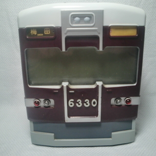  阪急電車6330置き時計  