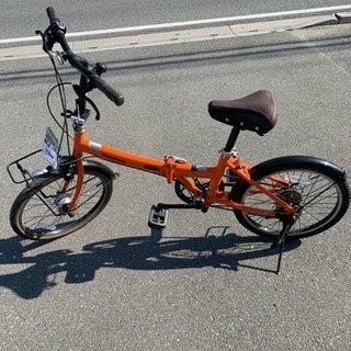 折りたたみ自転車 ☆中古品 パナソニック 折りたたみ自転車 オレンジ☆
