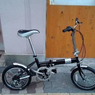 CHEVOROLET[シボレー]16吋 折り畳み自転車 シマノ6段変速/ブラック
