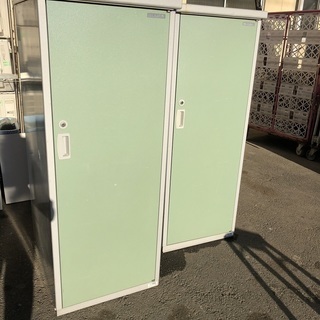 【交渉成立】0118a イナバ物置　アイビーストッカーBJ-D67D　高さ1580㎜　2個　引取限定