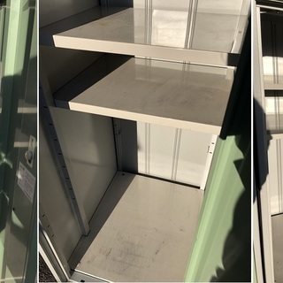 【交渉成立】0118a イナバ物置　アイビーストッカーBJ-D67D　高さ1580㎜　2個　引取限定