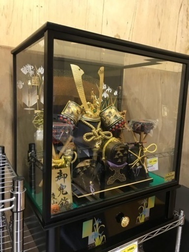 【リサイクルサービス八光　田上店　配達設置OK】 　置き飾り　五月人形　オルゴール　照明付！！