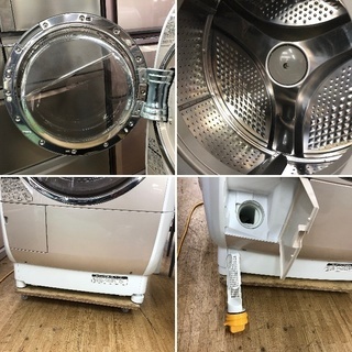 美品【 HITACHI 】日立 ビックドラム 洗濯10.0kg/乾燥6.0㎏ ドラム洗濯機 ヒートリサイクル風アイロン eco水センサー