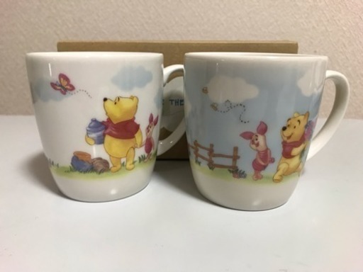 未使用品 ディズニー ペアマグカップセット プーさん ちょも 富山の食器 コップ グラス の中古あげます 譲ります ジモティーで不用品の処分