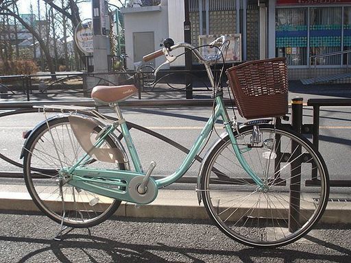 ★リサイクル(再生)自転車・中古自転車・日本製パナソニック・26インチ・シングルギヤ・グリーン