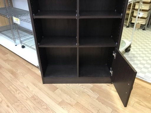リサイクルサービス八光 田上店 配達・設置OK】ブラウン 大型本棚 - 本棚 