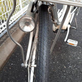 YAMAHA　ヤマハ　New PAS パス　電動アシスト自転車　26インチ　シルバー　中古車