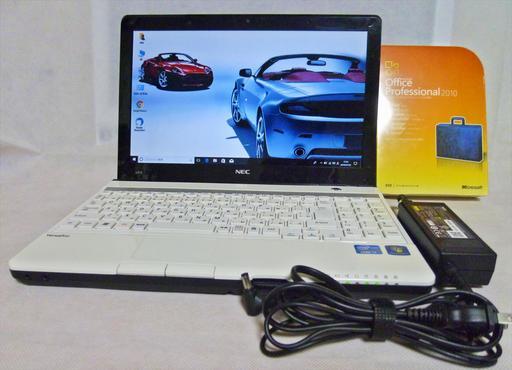 【 状態良好 】 Corei7  NEC 13.3インチ VK17HH-E Corei7 メモリ８GB HDD250GB Win10Pro64bit 　マイクロソフトOffice2010パッケージ版付き