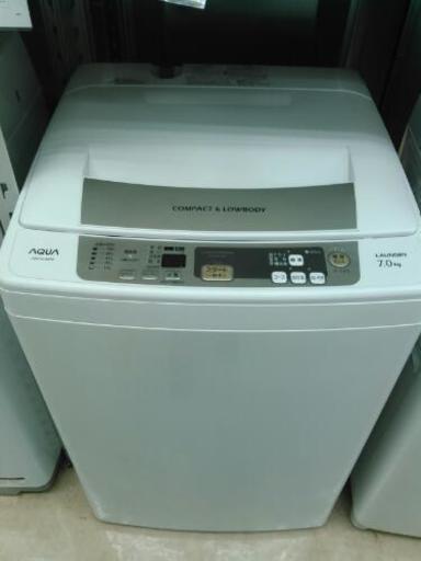 AQUA　7.0kg洗濯機　AQW-S70B　（2014）
