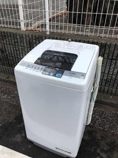 【受付中】2014年製 美品 HITACHI 日立 白い約束 全自動洗濯機 NW-6SY 6kg シャワー浸透洗浄・風乾燥機能搭載 配送可能