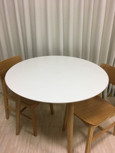 美品！フランフラン ダイニングテーブル チェア2脚 2/14まで