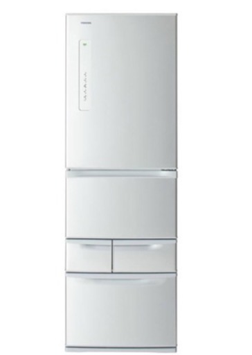 美品 TOSHIB 東芝  冷凍冷蔵庫 シルバー 2017年製 410L GR-K41G(S)