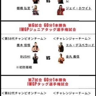 新日本プロレス 冬の札幌2連戦 2枚セット