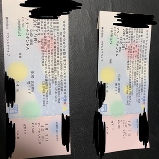 新日本プロレス 冬の札幌2連戦 2枚セット