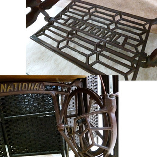 足踏みミシン National/ナショナル製 アンティークミシン 黒ミシン 西宮の沢