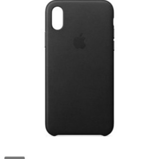 iPhone X 革カバー 純正 美品 ブラック