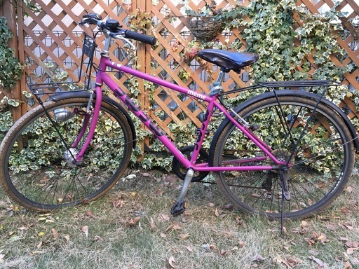 【値下げ】ピンクバイオレット自転車