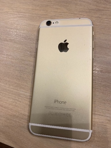 iPhone6 ゴールド64GB au 中古 ケース付き