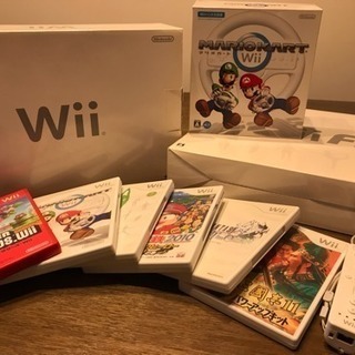 Wii 本体+リモコン2台+ソフト6本セット☆